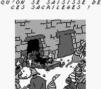 une photo d'Ã©cran de Tintin - Le Temple du Soleil sur Nintendo Game Boy